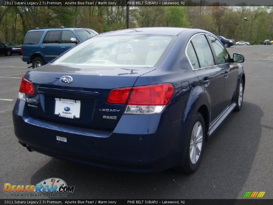 Azurite Blue Pearl 2011 Subaru Legacy 2.5i Premium Photo #4