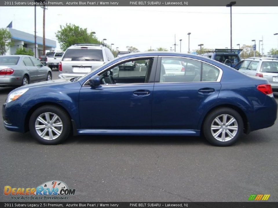 2011 Subaru Legacy 2.5i Premium Azurite Blue Pearl / Warm Ivory Photo #9