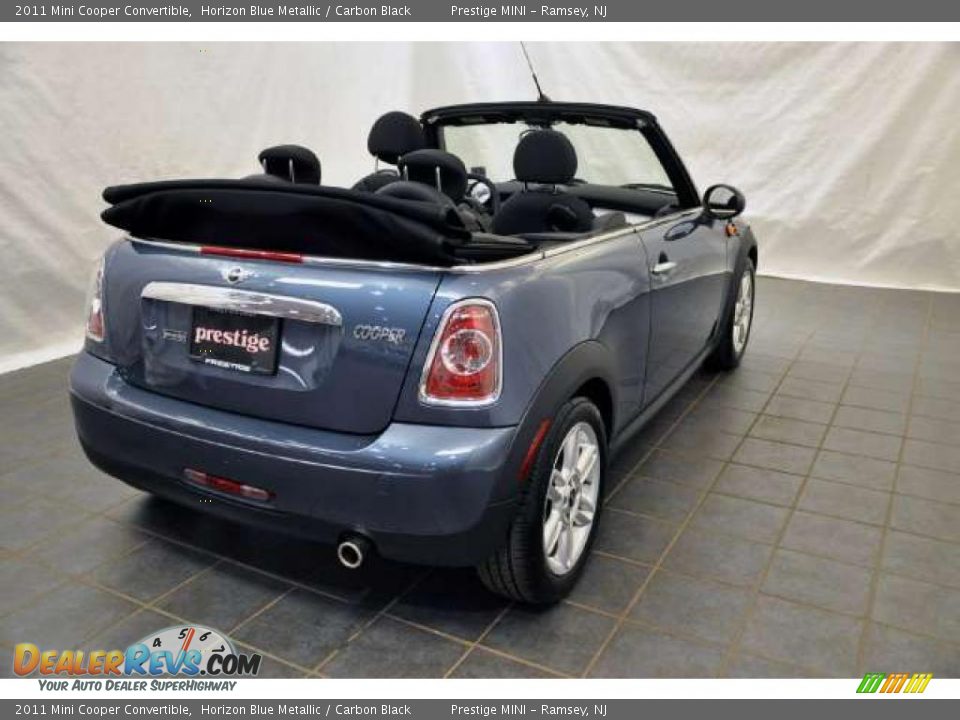 2011 Mini Cooper Convertible Horizon Blue Metallic / Carbon Black Photo #2
