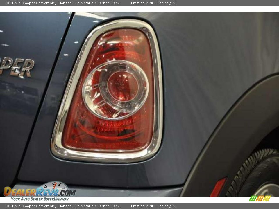 2011 Mini Cooper Convertible Horizon Blue Metallic / Carbon Black Photo #3