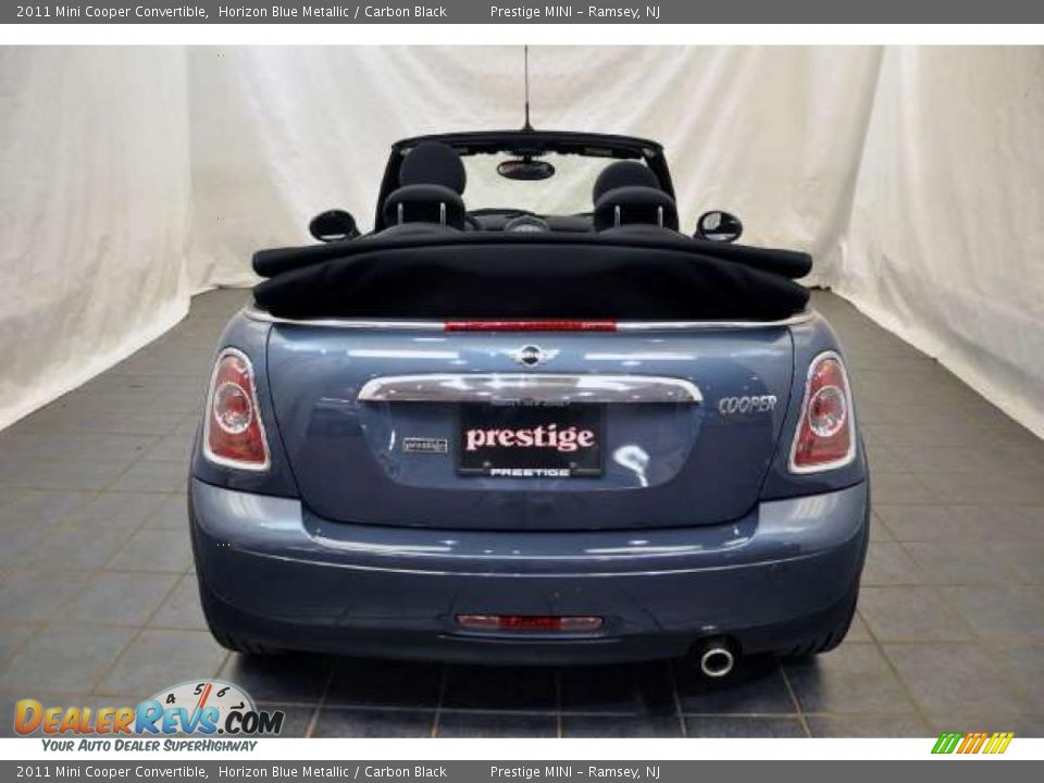 2011 Mini Cooper Convertible Horizon Blue Metallic / Carbon Black Photo #7