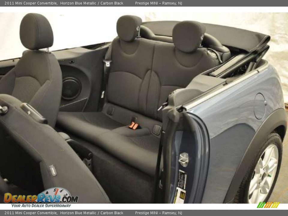 2011 Mini Cooper Convertible Horizon Blue Metallic / Carbon Black Photo #10