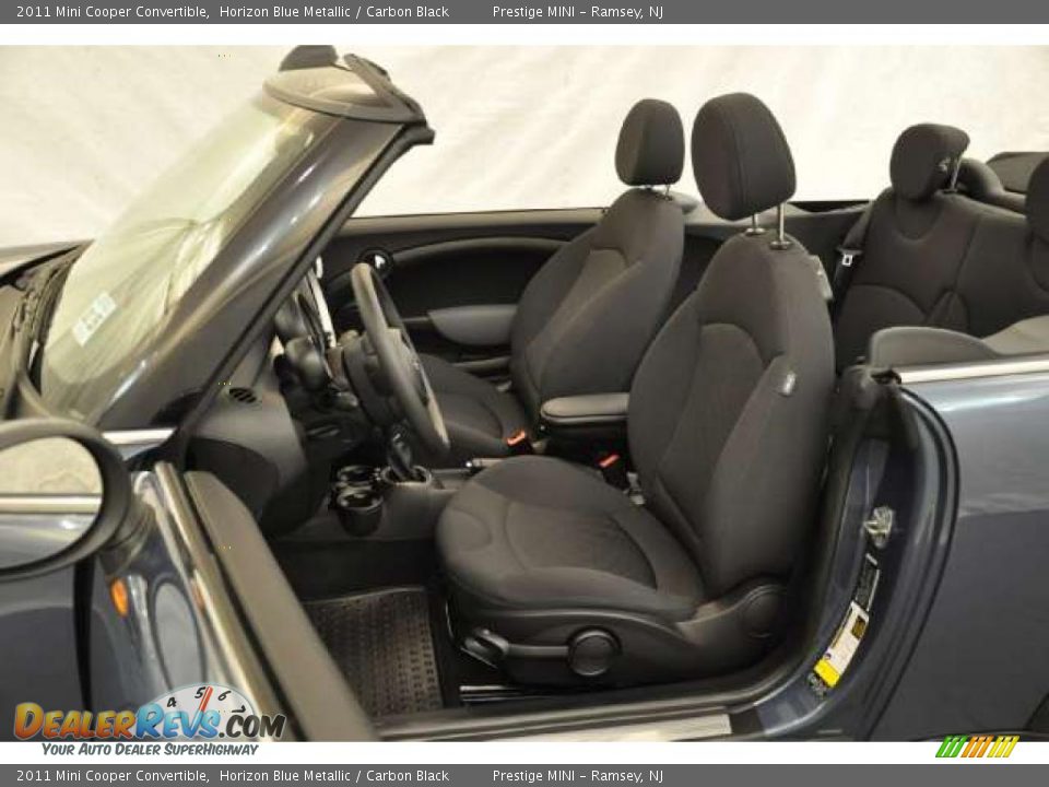 2011 Mini Cooper Convertible Horizon Blue Metallic / Carbon Black Photo #11