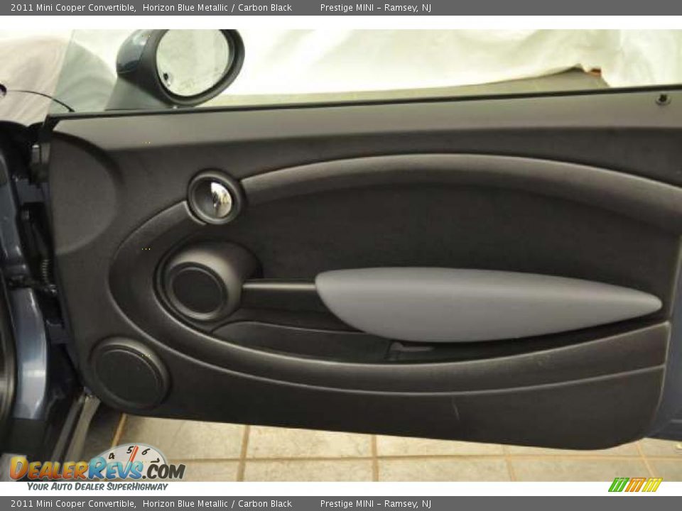 2011 Mini Cooper Convertible Horizon Blue Metallic / Carbon Black Photo #14