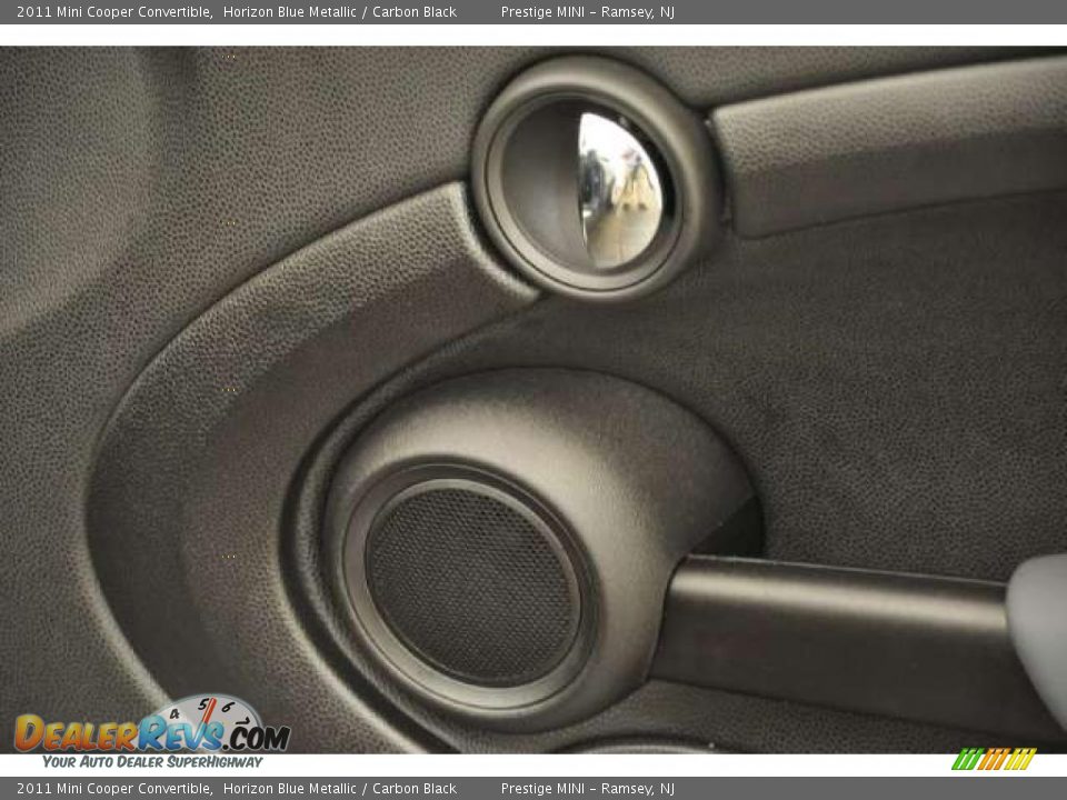 2011 Mini Cooper Convertible Horizon Blue Metallic / Carbon Black Photo #15