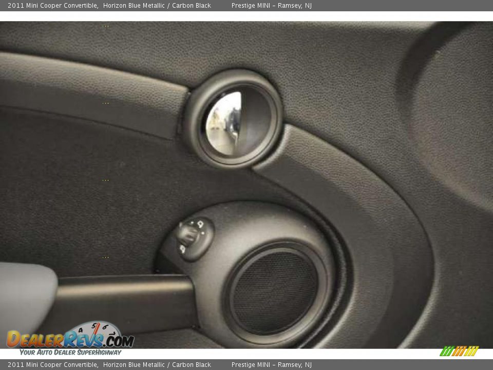 2011 Mini Cooper Convertible Horizon Blue Metallic / Carbon Black Photo #17