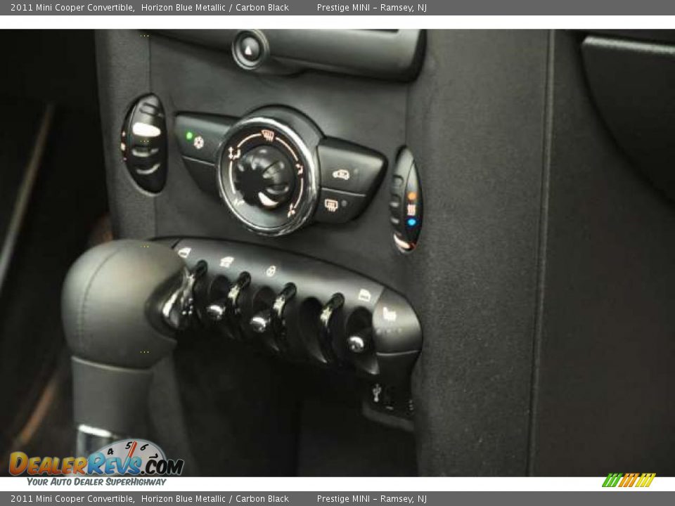 2011 Mini Cooper Convertible Horizon Blue Metallic / Carbon Black Photo #22