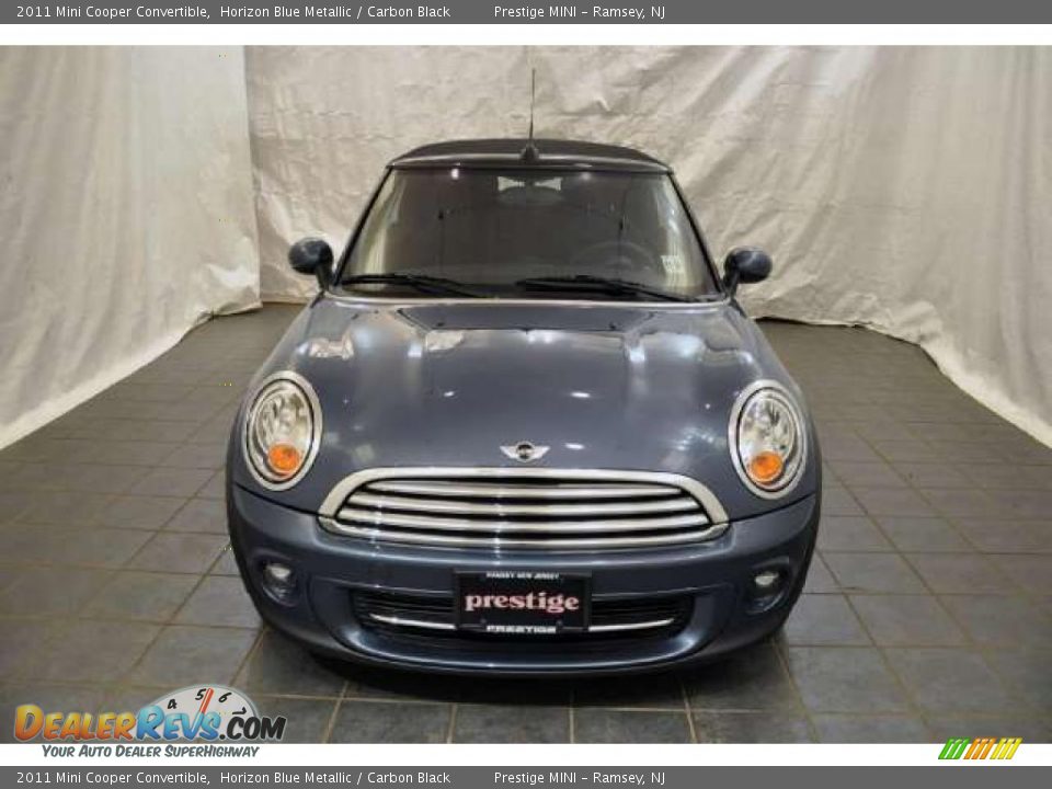 2011 Mini Cooper Convertible Horizon Blue Metallic / Carbon Black Photo #27