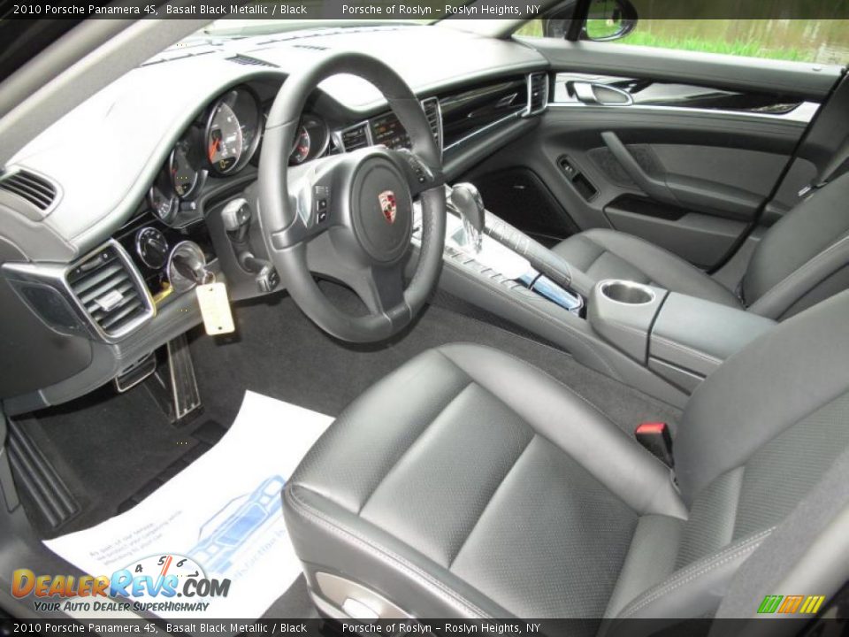 Black Interior - 2010 Porsche Panamera 4S Photo #11