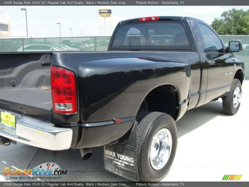 2006 Dodge Ram 3500 SLT Regular Cab 4x4 Dually Black / Medium Slate Gray Photo #3