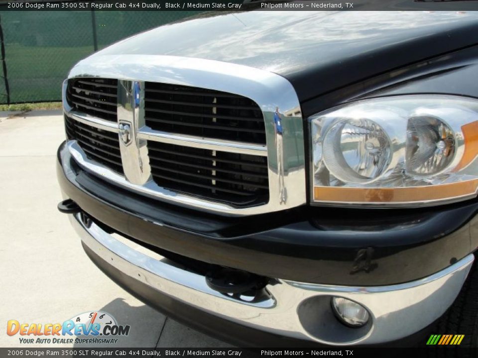 2006 Dodge Ram 3500 SLT Regular Cab 4x4 Dually Black / Medium Slate Gray Photo #12