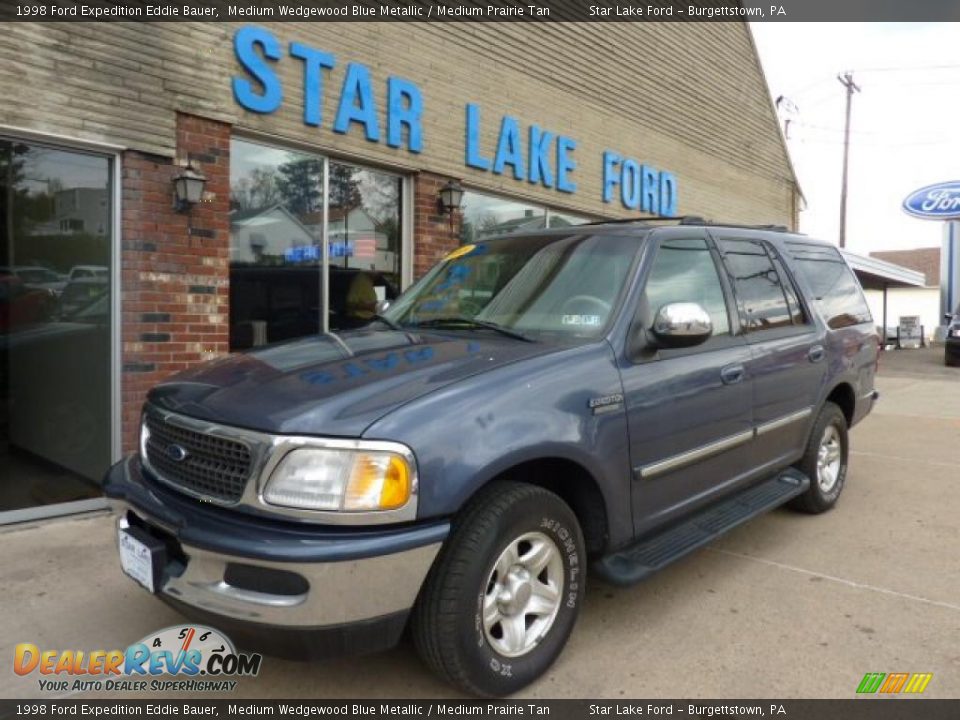 1998 Ford Expedition Eddie Bauer Medium Wedgewood Blue Metallic / Medium Prairie Tan Photo #1