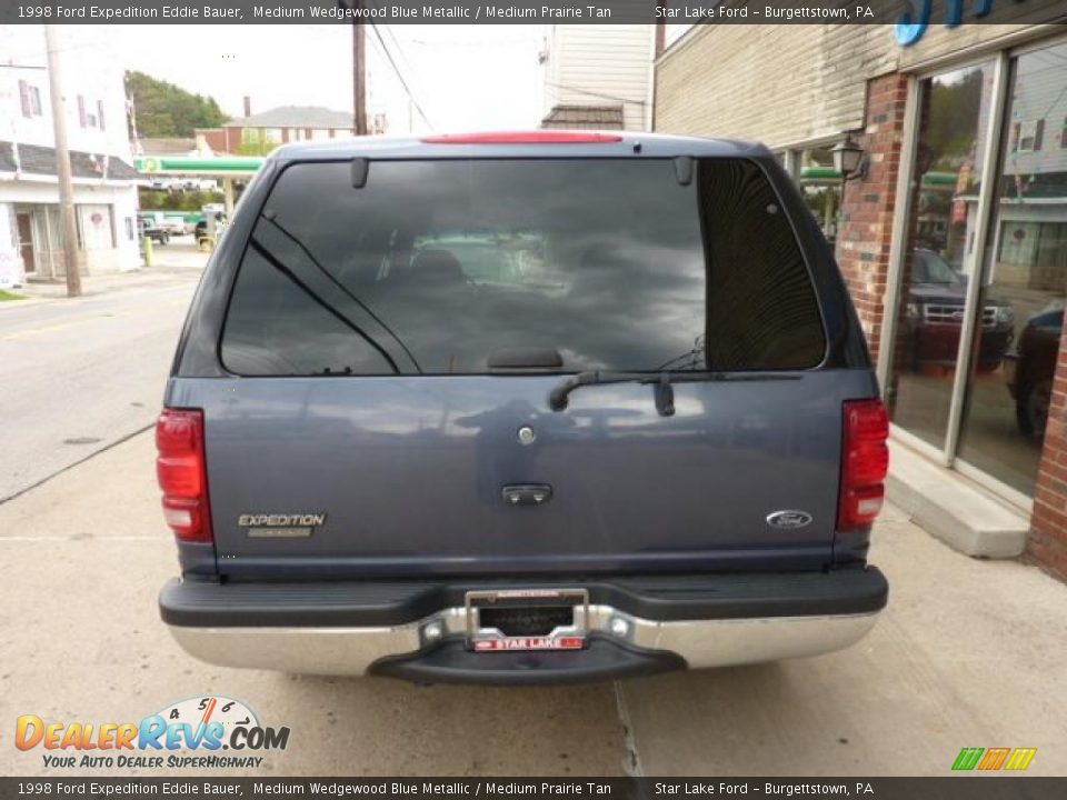 1998 Ford Expedition Eddie Bauer Medium Wedgewood Blue Metallic / Medium Prairie Tan Photo #3