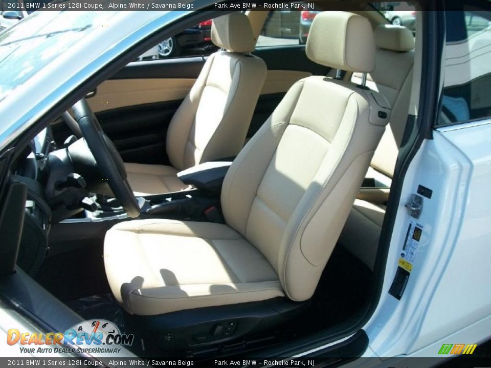 Savanna Beige Interior - 2011 BMW 1 Series 128i Coupe Photo #12
