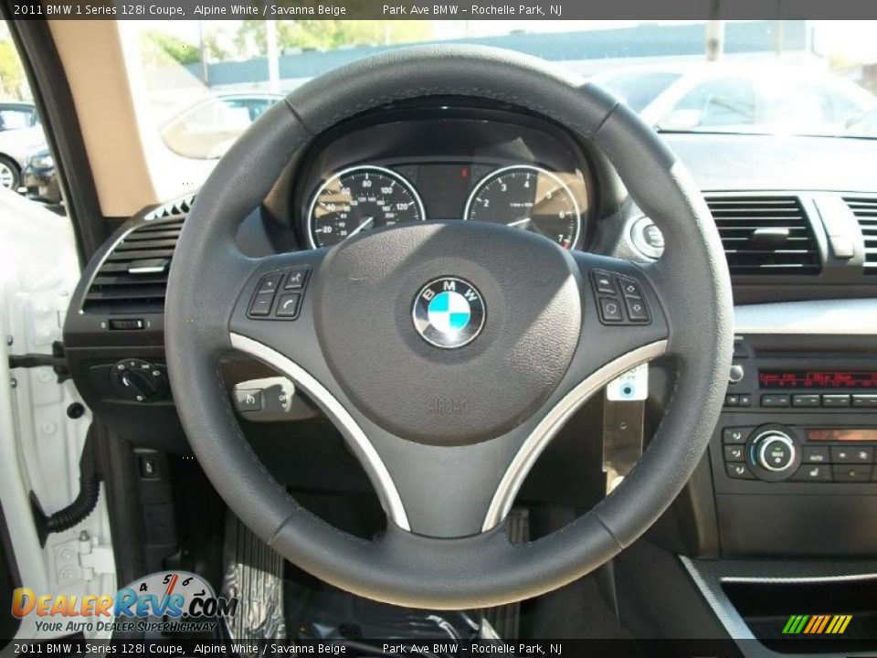 2011 BMW 1 Series 128i Coupe Steering Wheel Photo #14