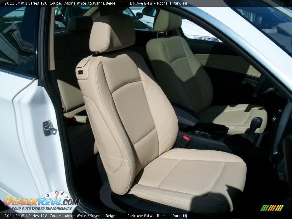 Savanna Beige Interior - 2011 BMW 1 Series 128i Coupe Photo #27