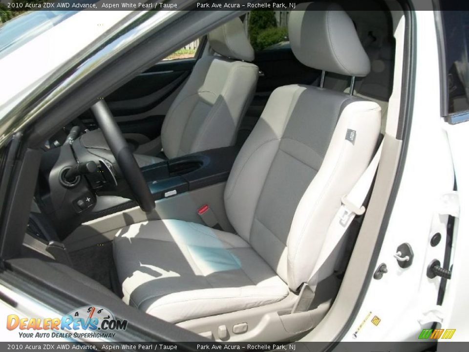 Taupe Interior - 2010 Acura ZDX AWD Advance Photo #12