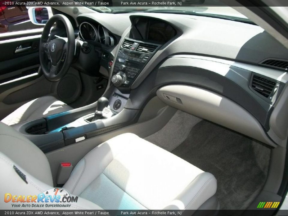 2010 Acura ZDX AWD Advance Aspen White Pearl / Taupe Photo #27