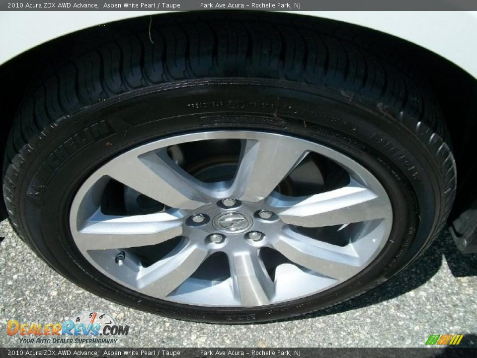 2010 Acura ZDX AWD Advance Aspen White Pearl / Taupe Photo #33