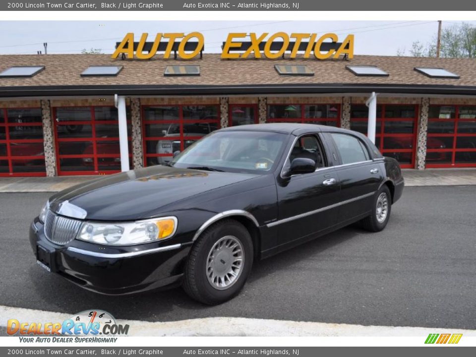 2000 Lincoln Town Car Cartier Black / Light Graphite Photo #1
