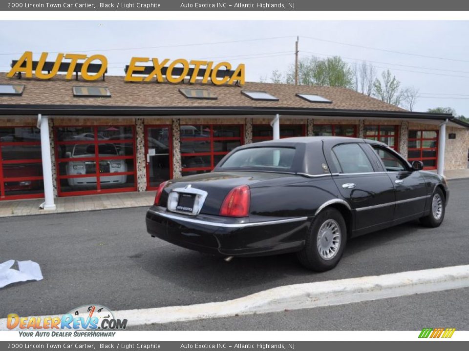 2000 Lincoln Town Car Cartier Black / Light Graphite Photo #3
