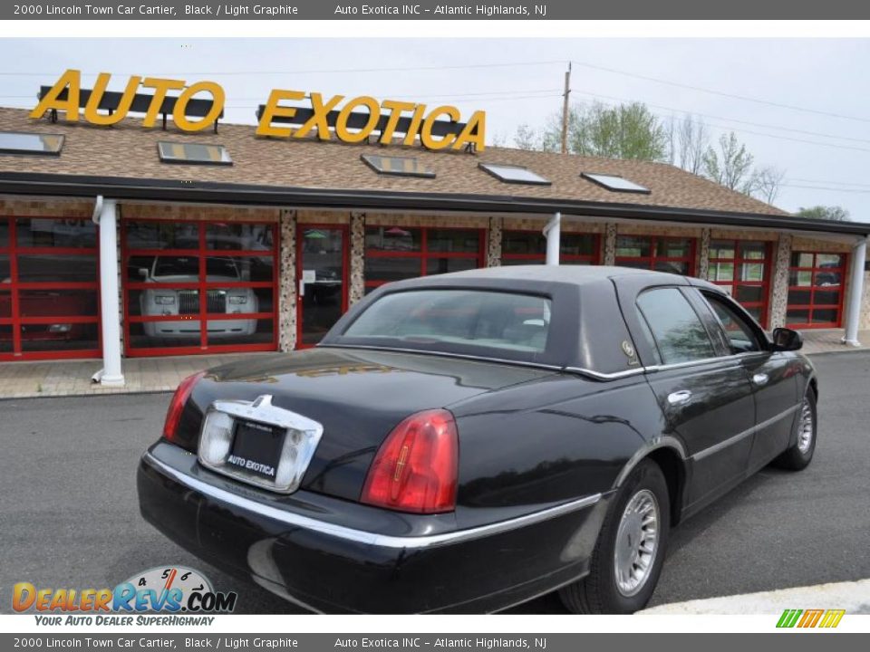 2000 Lincoln Town Car Cartier Black / Light Graphite Photo #4