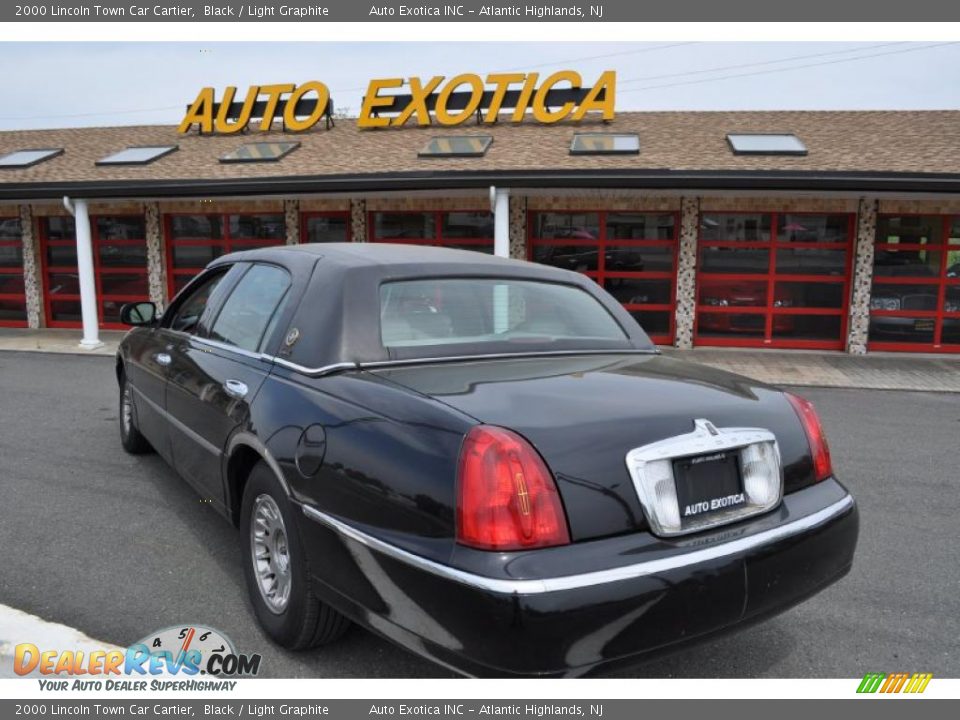 2000 Lincoln Town Car Cartier Black / Light Graphite Photo #5