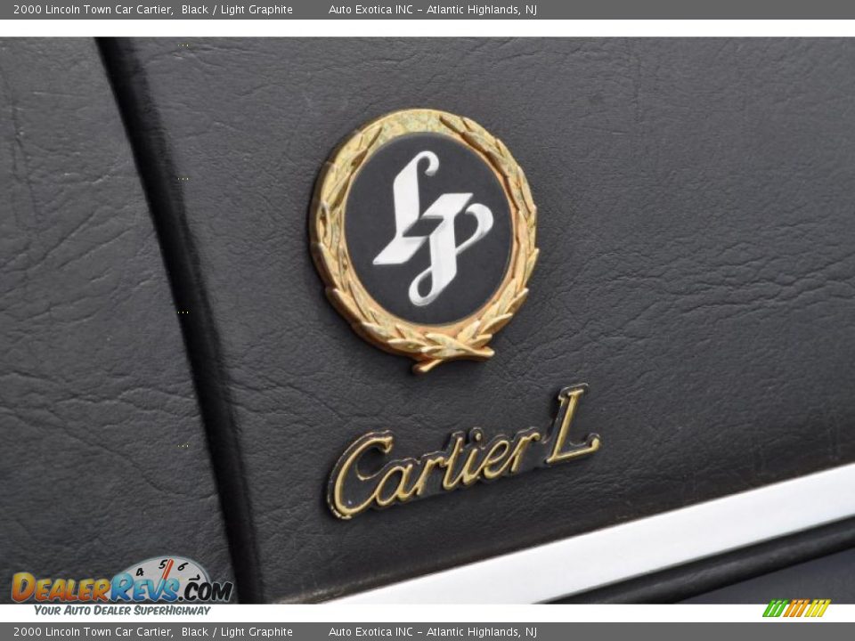 2000 Lincoln Town Car Cartier Black / Light Graphite Photo #10