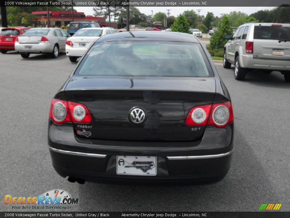 2008 Volkswagen Passat Turbo Sedan United Gray / Black Photo #3