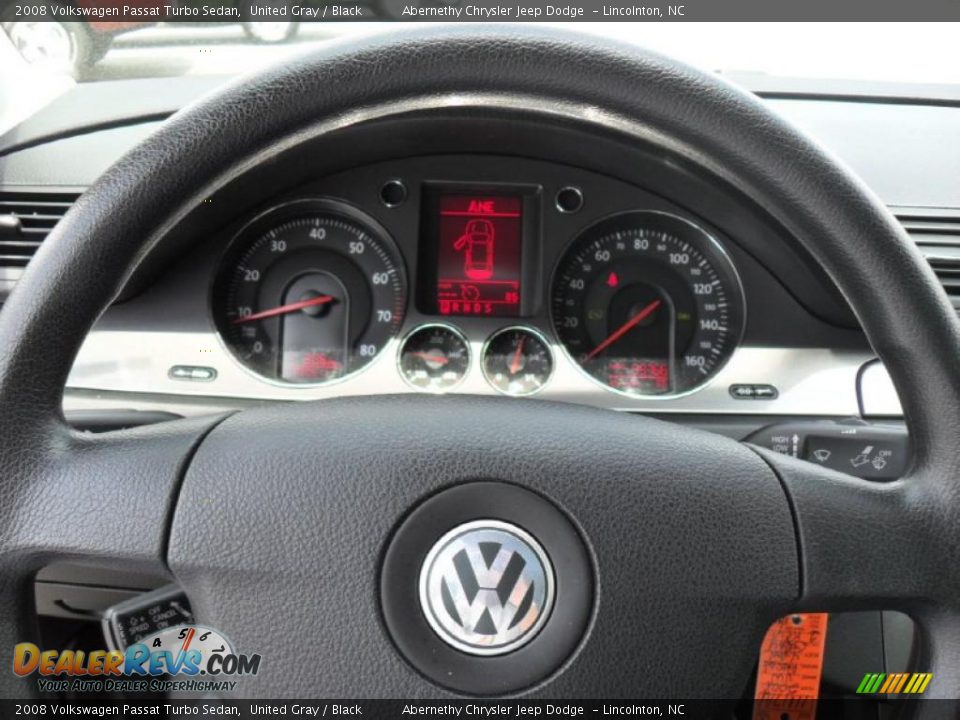 2008 Volkswagen Passat Turbo Sedan United Gray / Black Photo #11