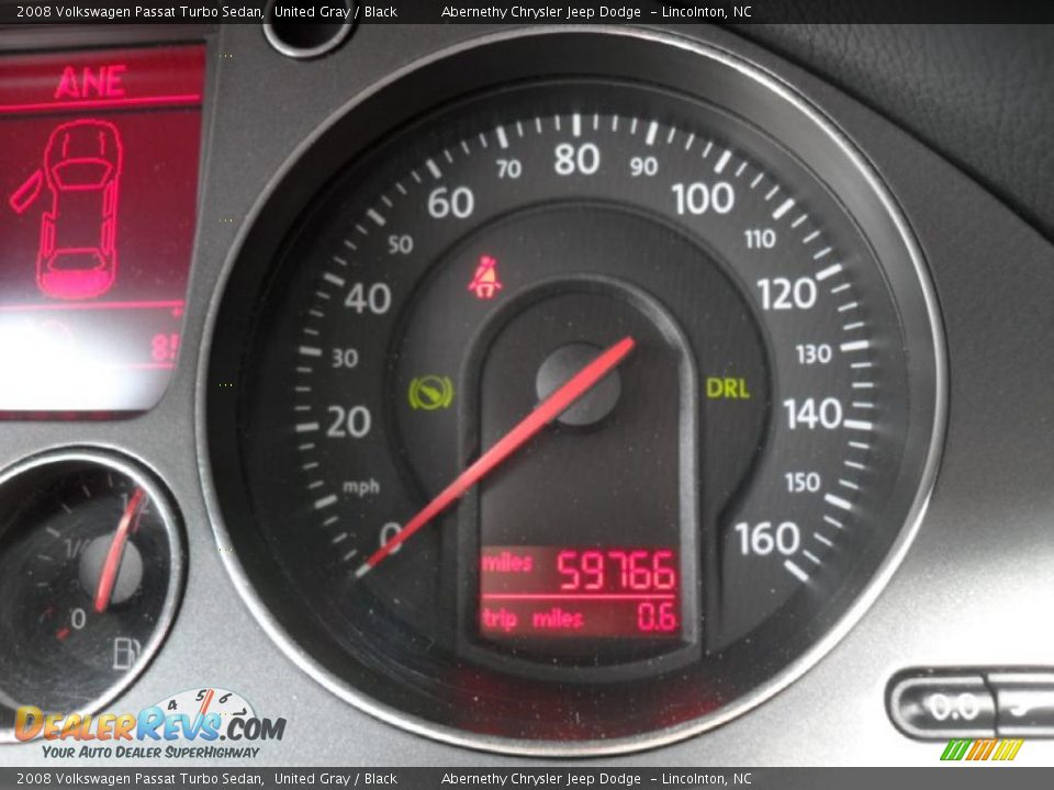 2008 Volkswagen Passat Turbo Sedan United Gray / Black Photo #12