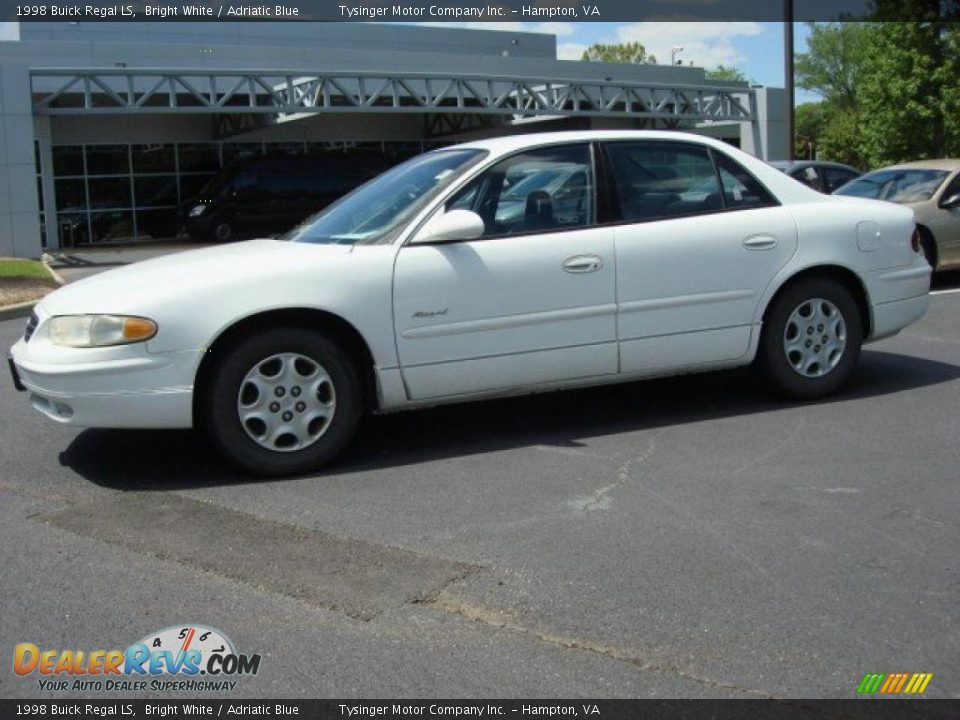 1998 Buick Regal LS Bright White / Adriatic Blue Photo #2