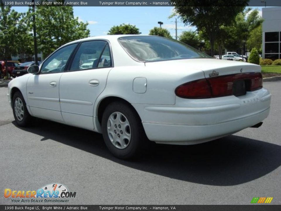 1998 Buick Regal LS Bright White / Adriatic Blue Photo #4