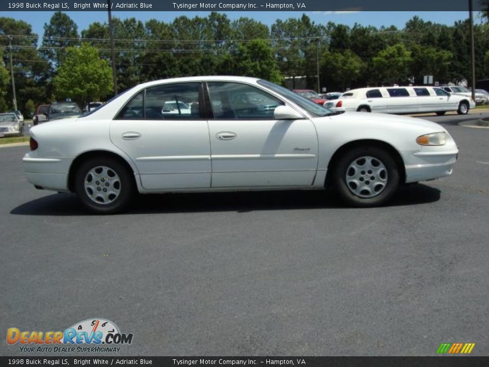 1998 Buick Regal LS Bright White / Adriatic Blue Photo #6