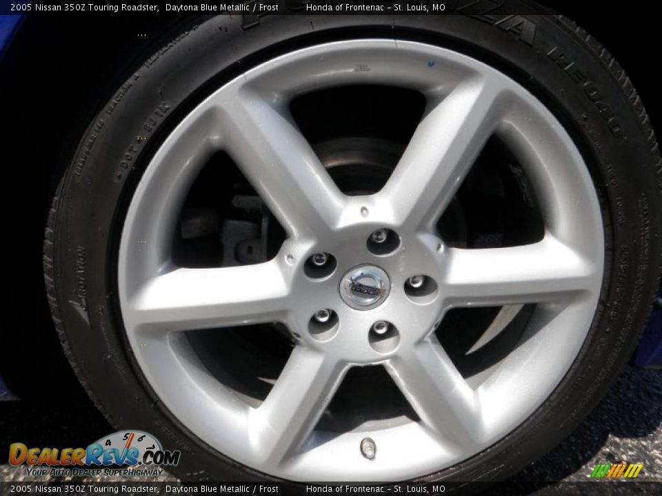 2005 Nissan 350Z Touring Roadster Daytona Blue Metallic / Frost Photo #11