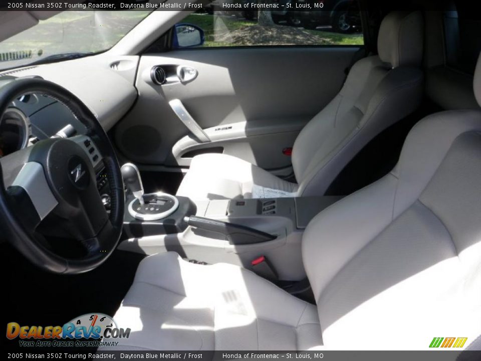 2005 Nissan 350Z Touring Roadster Daytona Blue Metallic / Frost Photo #27