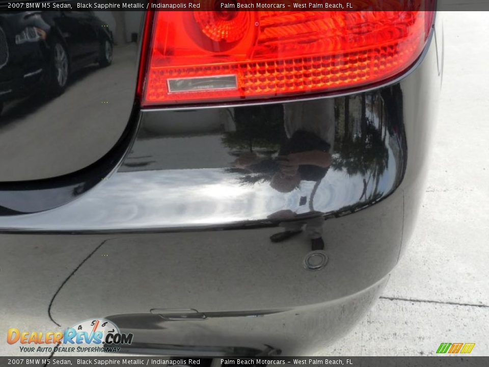 2007 BMW M5 Sedan Black Sapphire Metallic / Indianapolis Red Photo #8