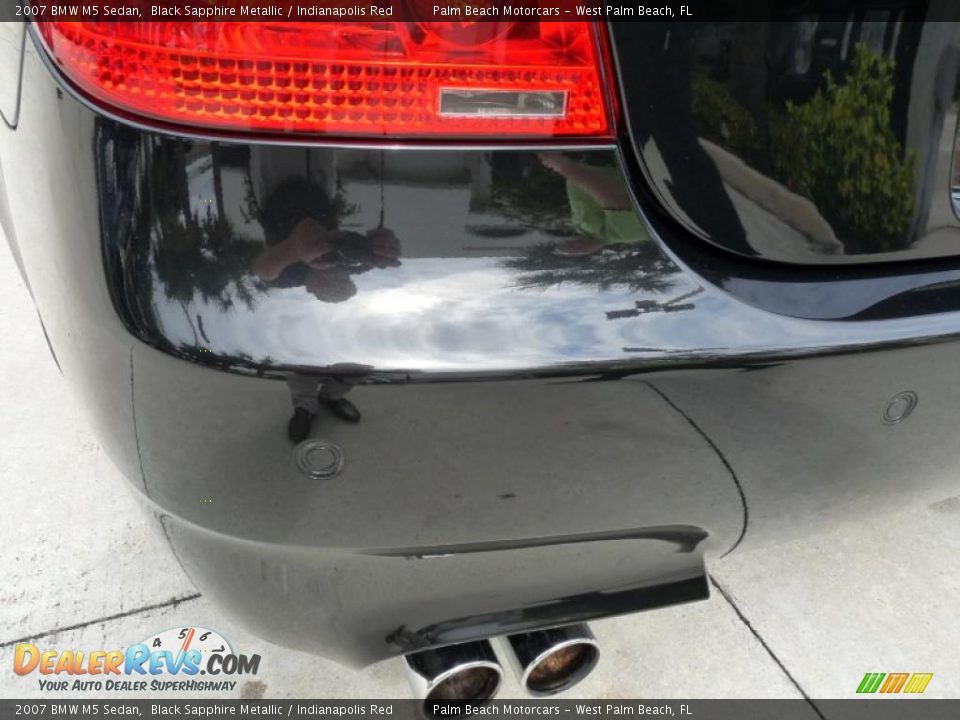 2007 BMW M5 Sedan Black Sapphire Metallic / Indianapolis Red Photo #9