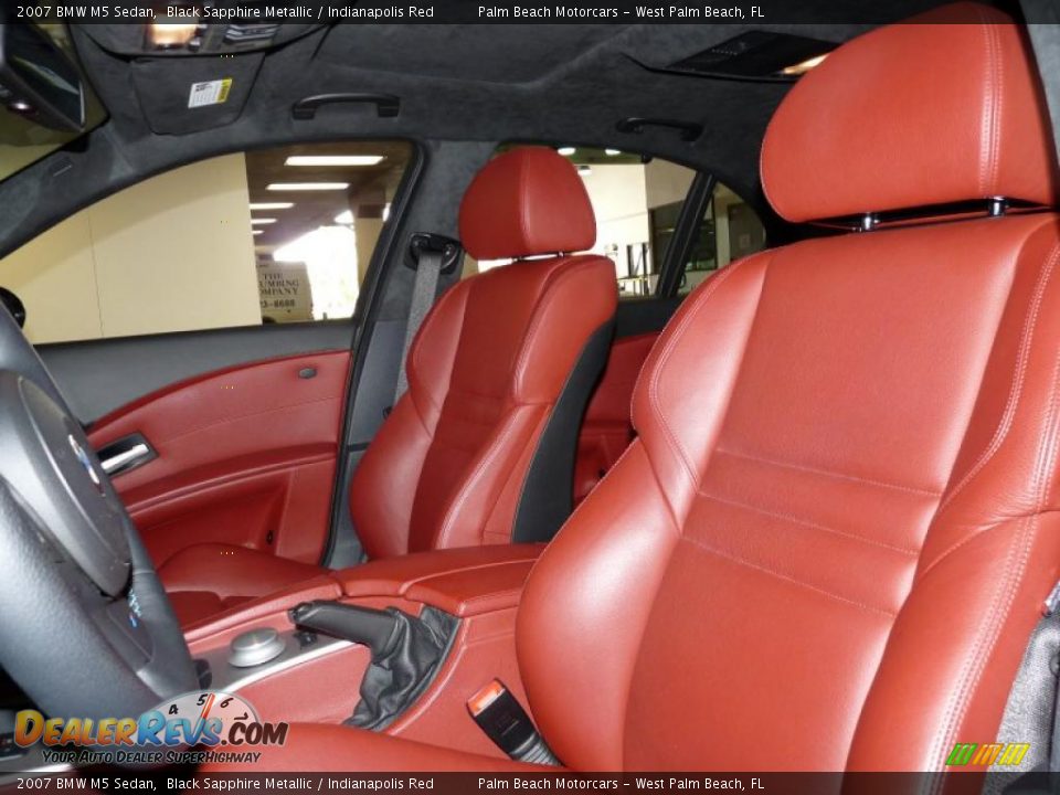 Indianapolis Red Interior - 2007 BMW M5 Sedan Photo #13