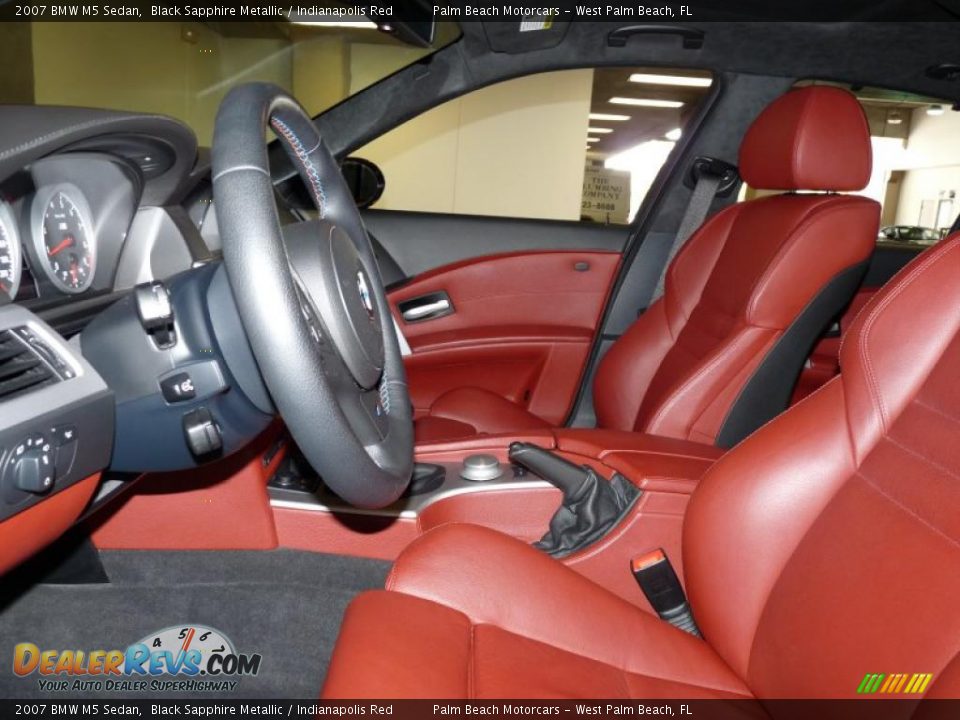Indianapolis Red Interior - 2007 BMW M5 Sedan Photo #14