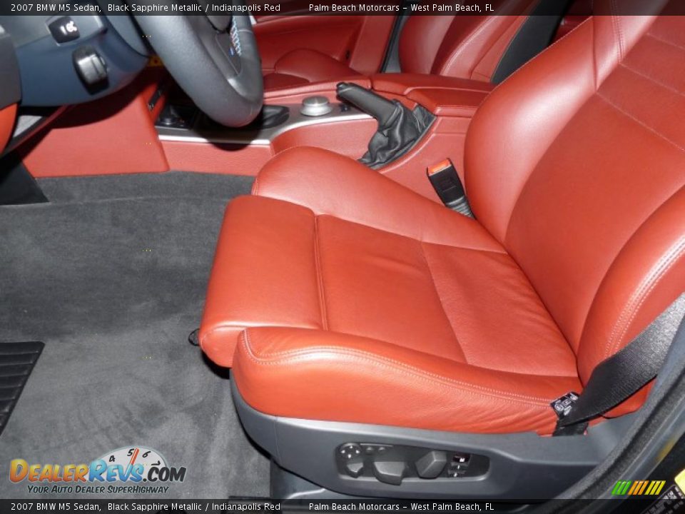 Indianapolis Red Interior - 2007 BMW M5 Sedan Photo #15