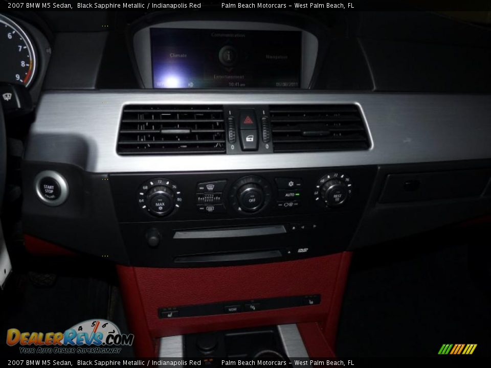 2007 BMW M5 Sedan Black Sapphire Metallic / Indianapolis Red Photo #24