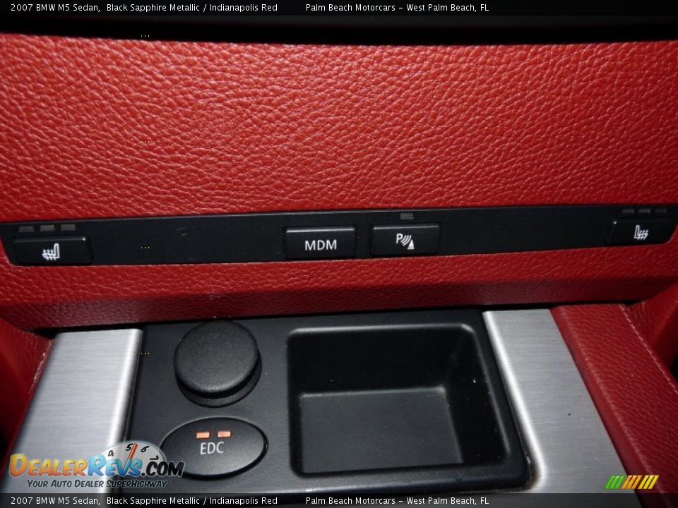 2007 BMW M5 Sedan Black Sapphire Metallic / Indianapolis Red Photo #27