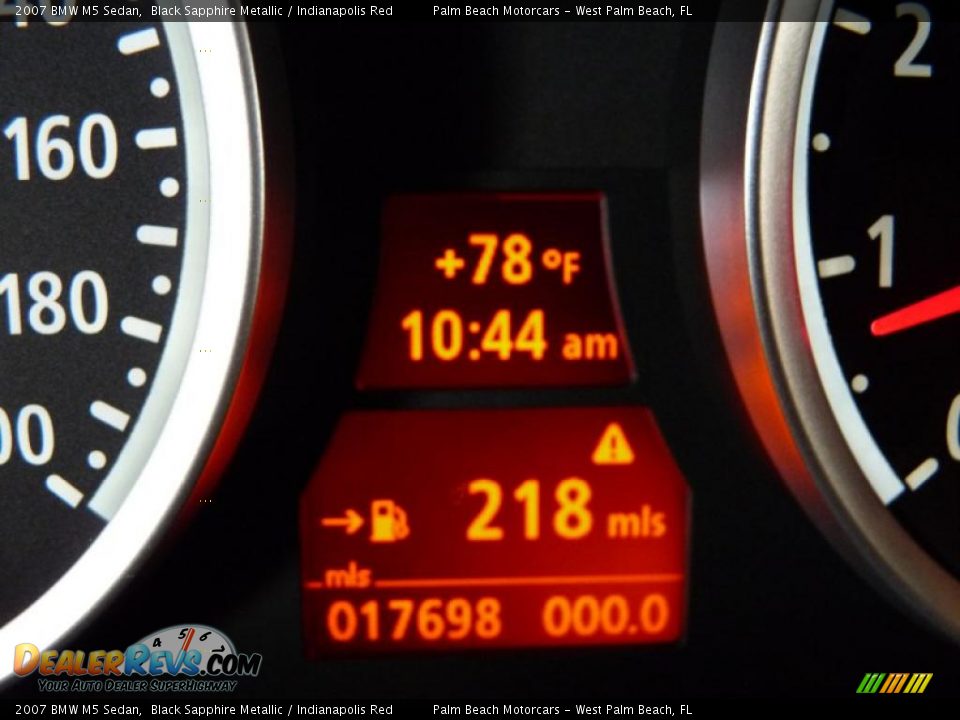 2007 BMW M5 Sedan Black Sapphire Metallic / Indianapolis Red Photo #30