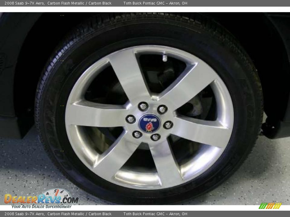 2008 Saab 9-7X Aero Carbon Flash Metallic / Carbon Black Photo #18