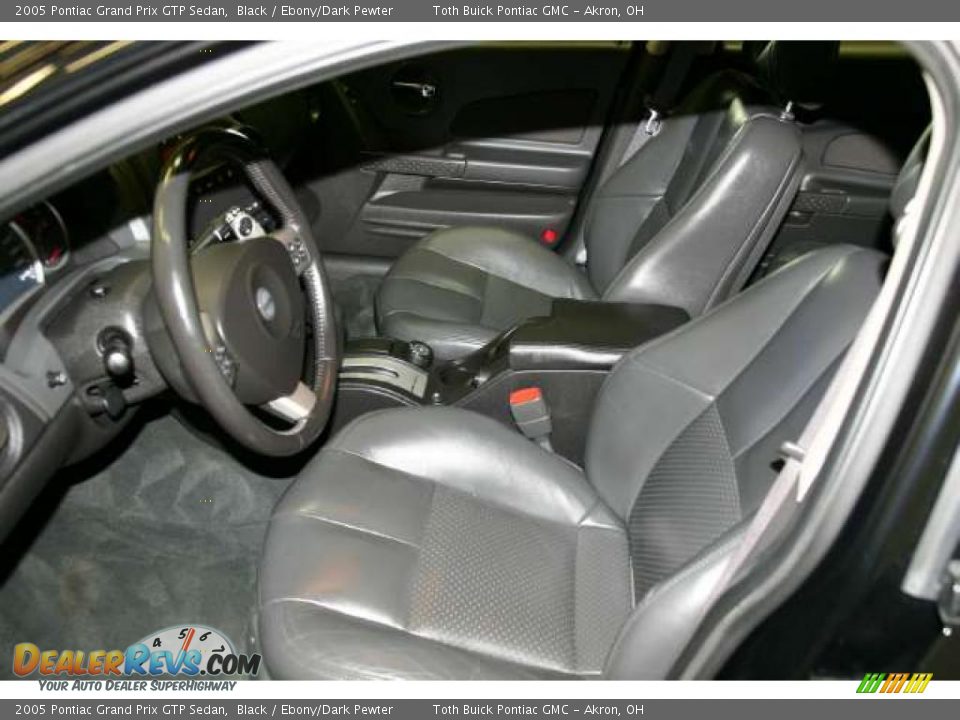 2005 Pontiac Grand Prix GTP Sedan Black / Ebony/Dark Pewter Photo #4