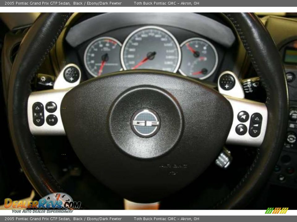 2005 Pontiac Grand Prix GTP Sedan Black / Ebony/Dark Pewter Photo #8