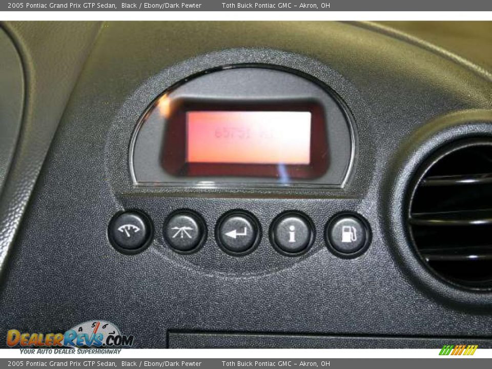 2005 Pontiac Grand Prix GTP Sedan Black / Ebony/Dark Pewter Photo #10