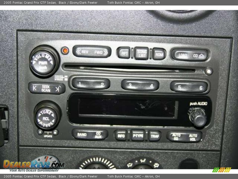 2005 Pontiac Grand Prix GTP Sedan Black / Ebony/Dark Pewter Photo #11