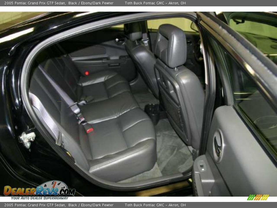 2005 Pontiac Grand Prix GTP Sedan Black / Ebony/Dark Pewter Photo #16
